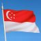 The national flag of Singapore was first adopted in 1959, the year Singapore became self-governing within the British Empire. It was reconfirmed as the national flag when the Republic gained independence on 9 August 1965.